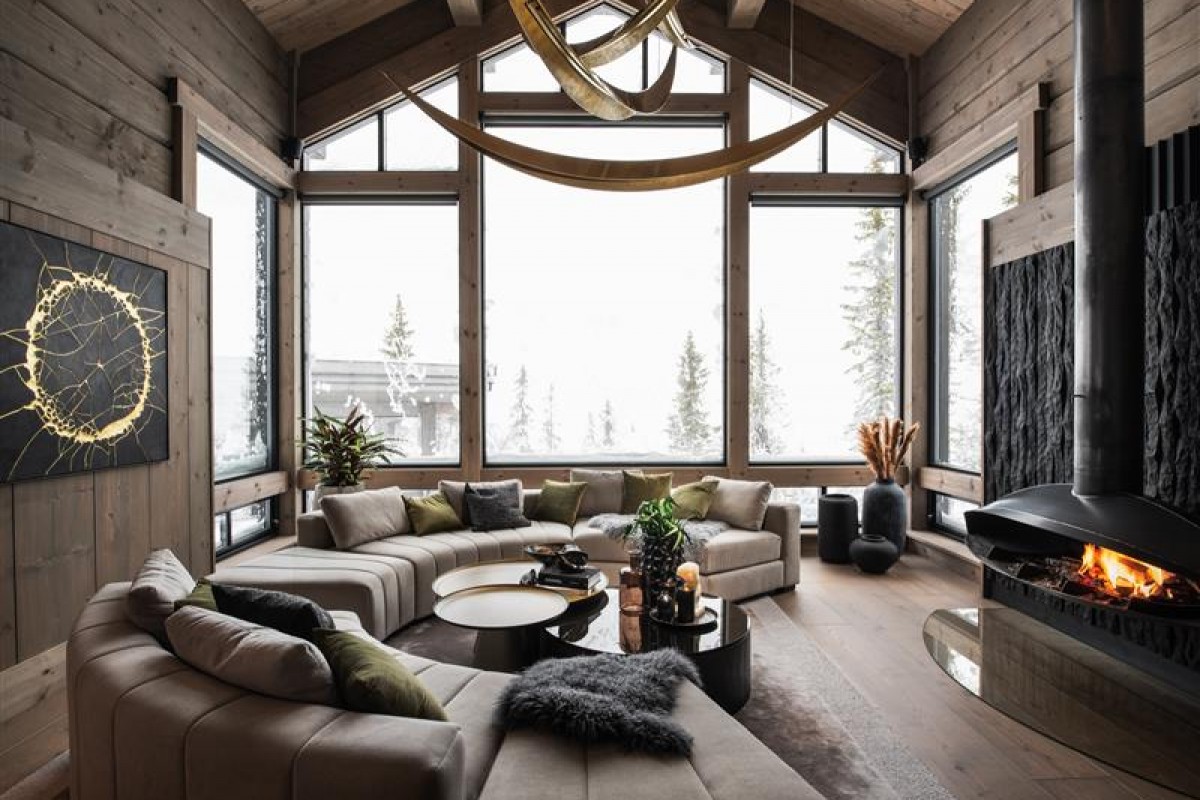 High-End Luxury Ski Cabin with Stunning Views of Geilo and Vestlia