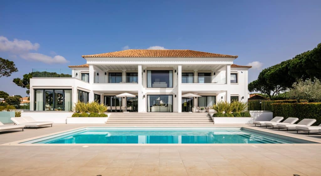 Luxury white villa with pool Algarve