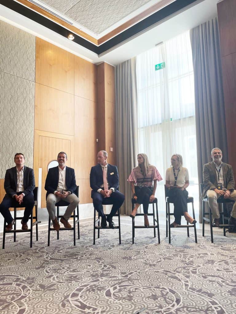 Panel discussion at professional conference