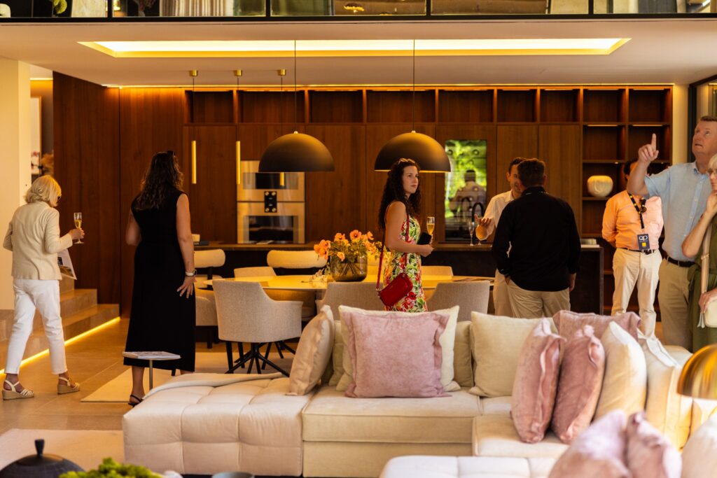 Open-plan living space of a Quinta do Lago property during the QP Summer Classic