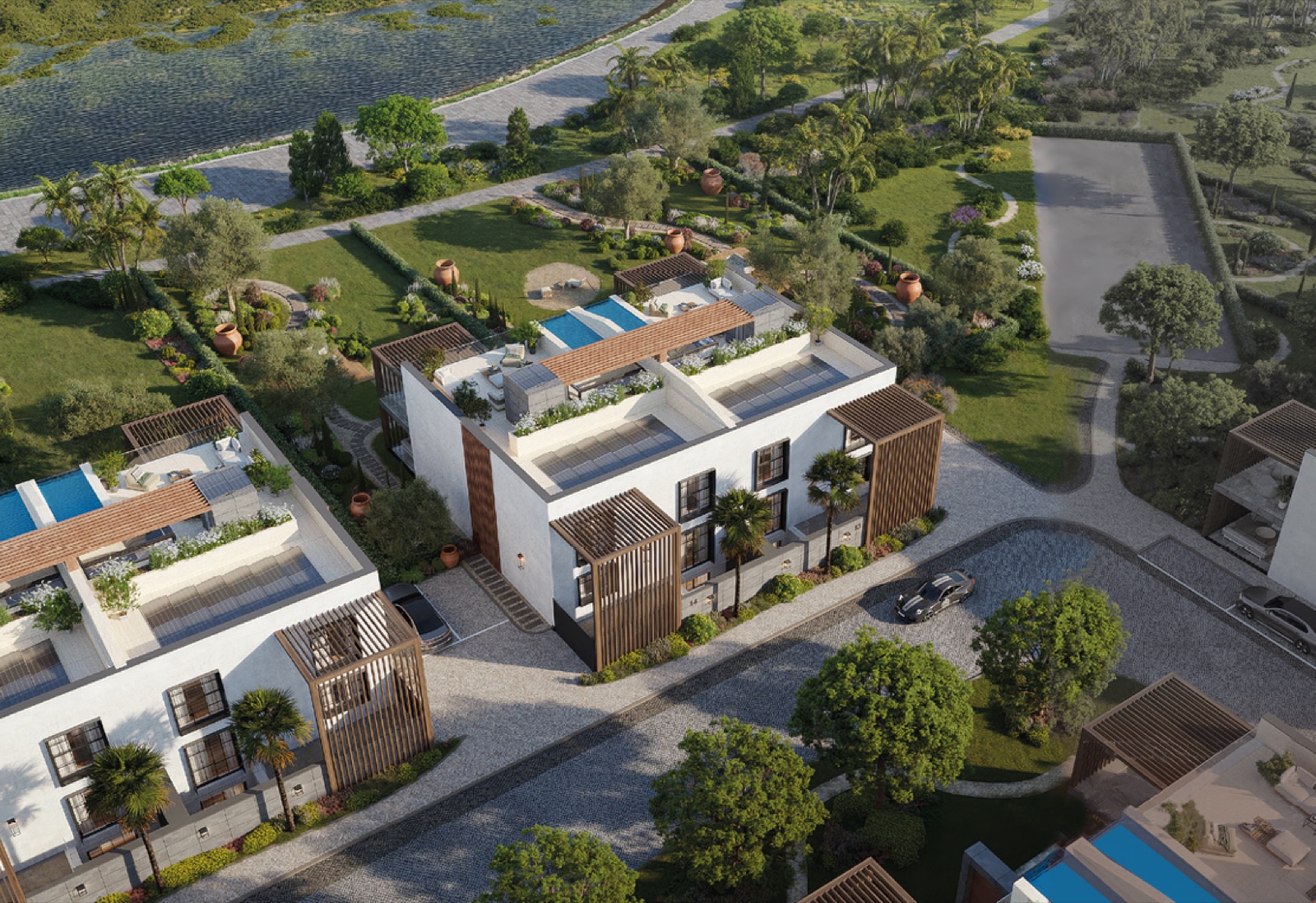 „The Waterfront“, eine Luxusvillenanlage an der Ria Formosa in Faro
