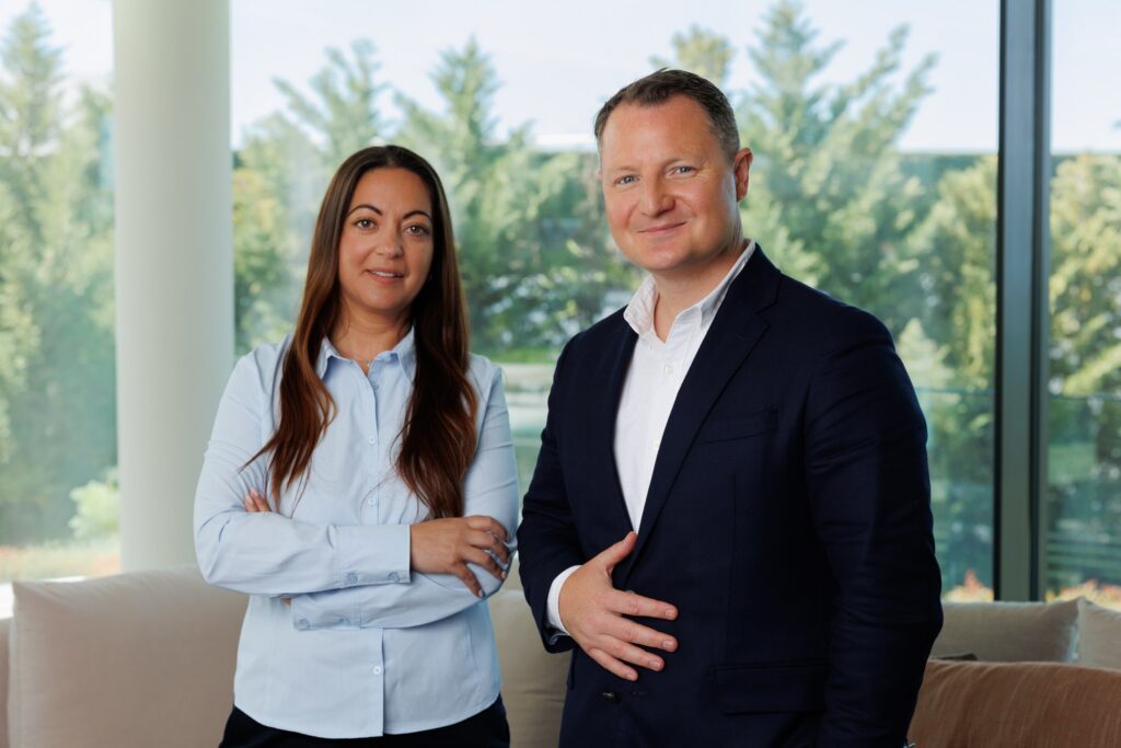 Iain and Giselle from the QP Savills team