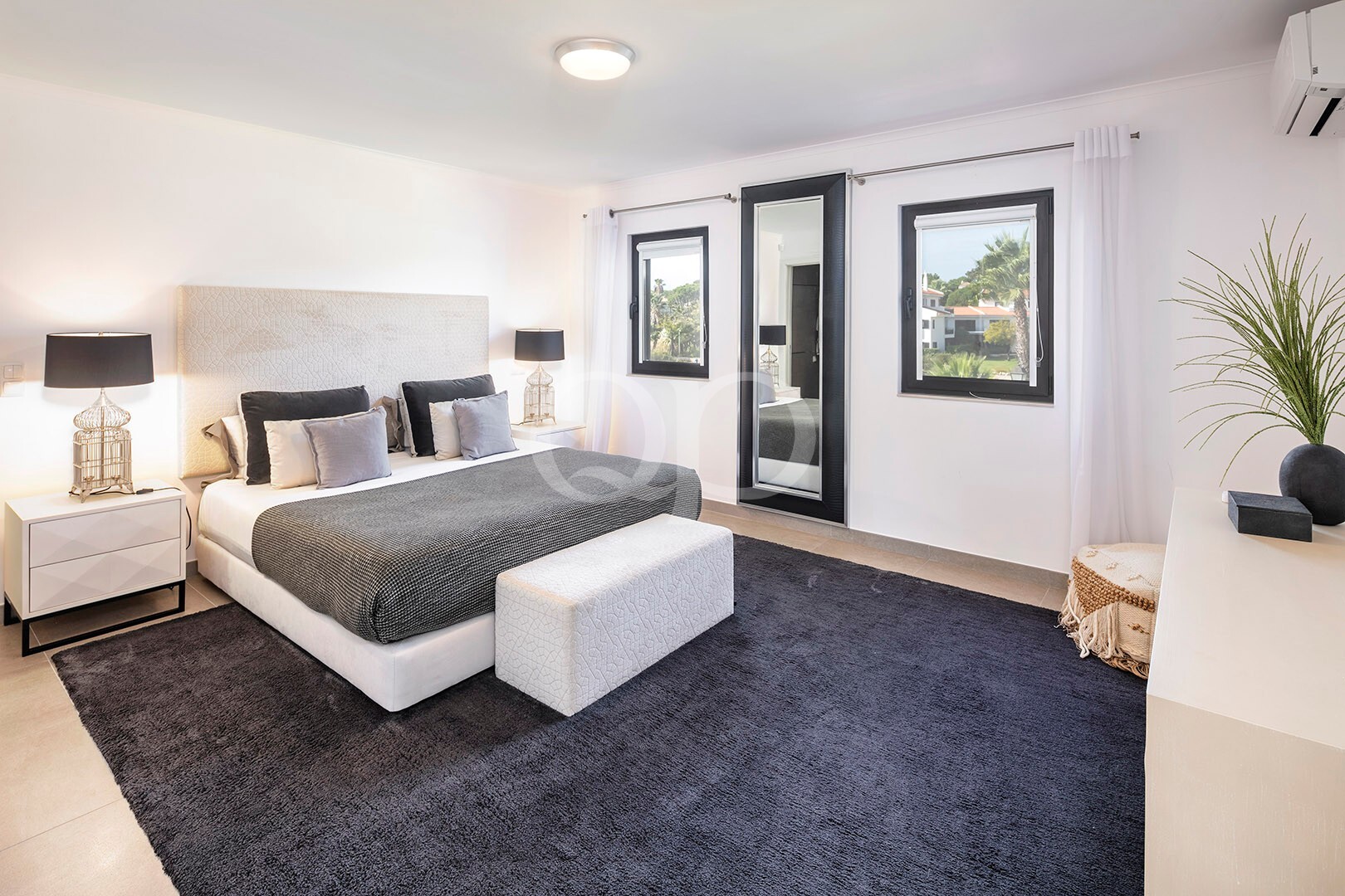 Spacious and bright bedroom
