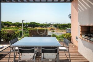 Spacious terrace with outdoor dining area