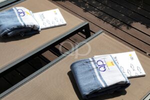 Sunloungers on the private terrace
