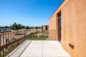 Private terrace overlooking the residential development