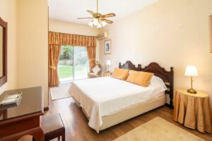 Bright Villa Bedroom with Garden Views