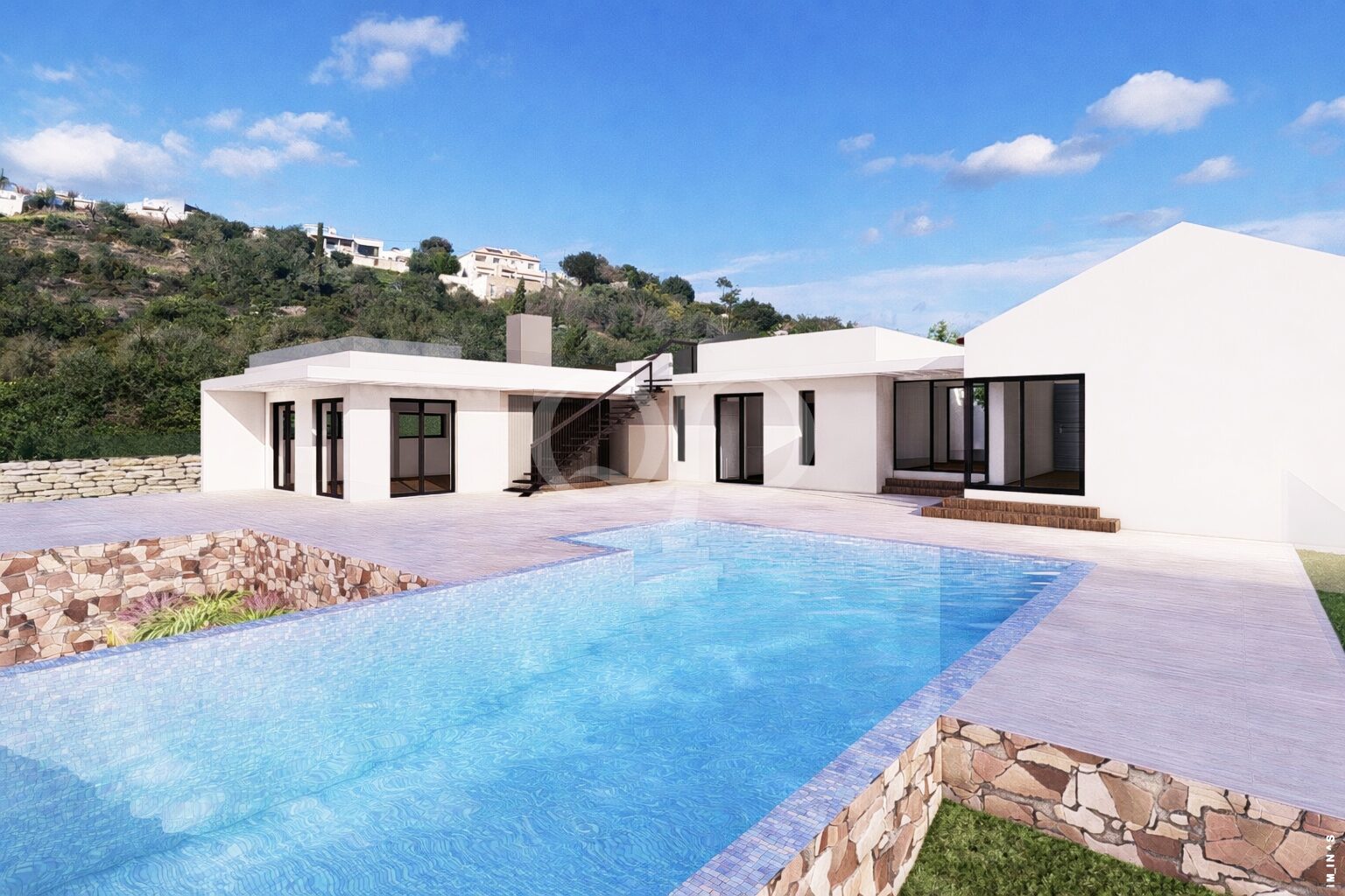 Moderne Villa mit privatem Pool und großzügigem Innenhof