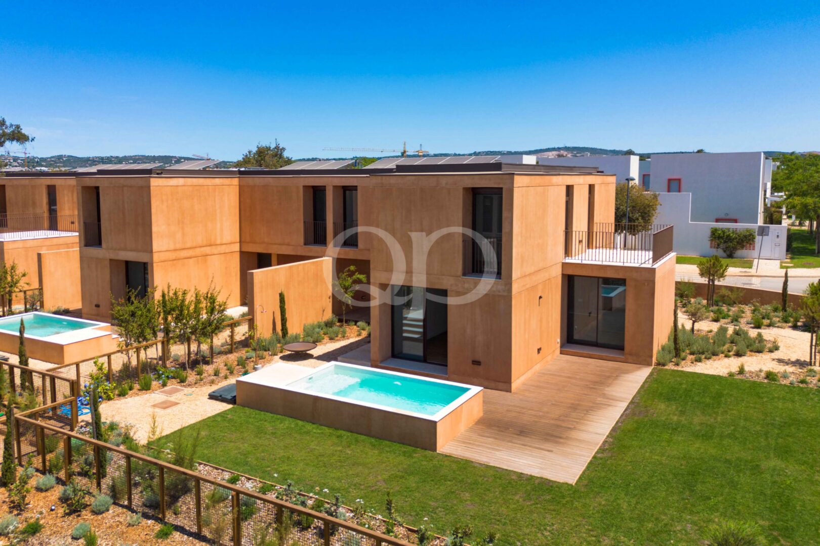 Contemporary villa with private pool, garden and sun terrace