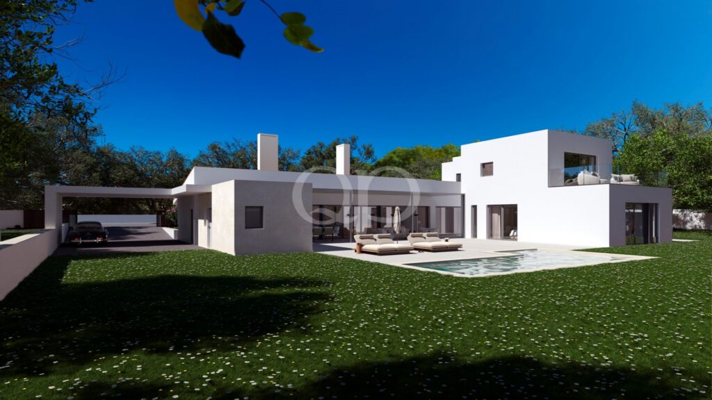 Moderne Villa mit eigenem Pool und gepflegtem Garten
