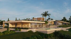 Élégante résidence contemporaine avec piscine privée et jardin méditerranéen luxuriant
