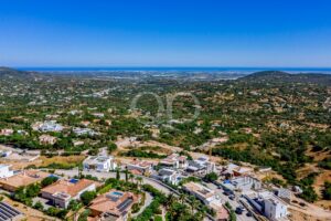 Elevated Algarve property location offering panoramic views towards the Atlantic coastline.