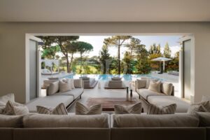 Spacious Poolside Terrace with Outdoor Seating