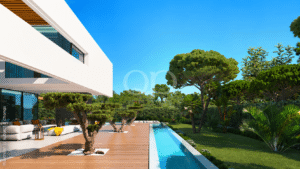 Moradia contemporânea com piscina privada