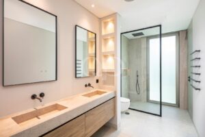 Luxury ensuite bathroom with walk-in shower