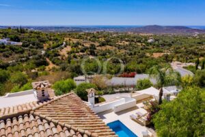 Elevated countryside views across the peaceful surrounding Algarve landscape