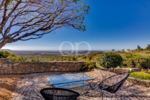 Outdoor terrace with panoramic views across the Algarve countryside
