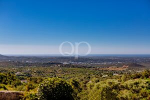 Panoramic sea and countryside views across the surrounding Algarve landscape