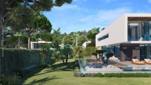 Villa „Vila Moderna“ mit gepflegtem Garten